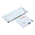 Miniatyrbillede 2 af 8: 2 stk Keyboard Stickers Universal Slidfast Ridsefast Frosted Process Mekaniske Keyboard Stickers Keycaps Stickers