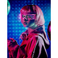 Pikkukuva 5 / 5: 2 paria Led-visiirilaseja, 7 väriä, futuristiset lasit, 4 tilaa, valaisevat lasit, hunajakennon valaisevat lasit aikuisille (cool tyyli)