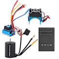 Miniatyrbillede 1 af 8: 3650 Motor 2300KV+ 120A Børsteløs ESC + Programmeringskort + Kølesæt til 1/10 RC Bil
