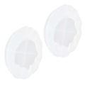 Miniatyrbillede 5 af 8: 2 stk. Epoxyform Resin Støbeform DIY Silikone Underkop Plade Blad Tekstur Skal Spejl Overflade