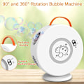Miniatyrbild 3 av 5: Bärbar Uppladdningsbar Elektrisk Bubbelmaskin för Barn - Automatisk Rotation 90/360, Småbarnsvänlig Bubbelblåsare