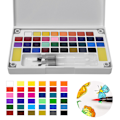 Miniatyrbillede 5 af 8: Solid Pigment Børne Udendørs Skitse Maleri Bærbart Pigment Kit Kunst Tilbehør 36 Farver