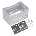 Miniatyrbillede 4 af 5: 2 Din Universal Radio Ramme Aluminium Legering Stereo Audio Installations Fascia Passer til B5/MK3/MK4