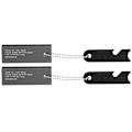 Pikkukuva 1 / 8: 2kpl Kannettava Magnesium Block Flint Fire Starter Outdoor Camping Vaellus Survival Tool