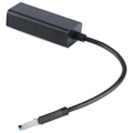 Pikkukuva 3 / 8: USB C - Ethernet -sovitin kevyellä USB Type C - RJ45 Gigabit -kaapelimuuntimella tabletille mustalle