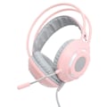 Miniatyrbild 6 av 8: AJAZZ trådbundet headset över örat brusreducerande spelheadset med 3,5 mm gränssnitt AX120 (rosa)