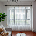 Miniatyrbilde 4 av 8: Polyester vindusgardin Valances Voile soverom stue dekor (hvit)