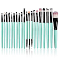 Miniatyrbillede 5 af 5: 20 stk. Makeup Børstesæt værktøj Makeup Toiletartikler Kit Uld Makeup Børstesæt (sort)