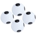 Miniatyrbillede 6 af 8: 4 stk. Golf Putting Practice Dobbelt Lag Spil Bold Hvid Sort Bold Sort Prik Bold