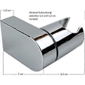Miniatyrbillede 4 af 5: Brusehovedholder, Justerbar Holder Til Badevrelsestilbehr Uden Boring Brusehoved Holder Bruseholder