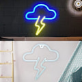 Pikkukuva 1 / 2: Neonkyltti, USB LED -neonkyltti tai paristokäyttöinen LED -neonkyltti seinäkoristeeksi (Pilvi)