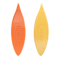 Miniatyrbillede 1 af 8: 2 stk. Tatting-skytteler i plast - Tatting-skytteler til håndarbejde, strikning (orange, gul)