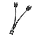 Miniatyrbild 3 av 5: 9-pin USB Header Hona 1 Till 2 Hane Förlängningskabel Kort Dator 9-pin USB Hub