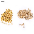Pikkukuva 1 / 8: Kangas Crystal Inlay Rapid 7 mm niitit täplät cap DIY-nahka-askartelukoristeluun (nro 4)