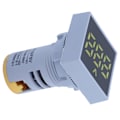 Miniatyrbillede 8 af 8: AD16‑22FSV Frosted Panel Digitalt Voltsignalindikator Voltmeterindikator 60~500V AC Gul