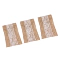 Miniatyrbillede 8 af 8: 3 ruller juteblondebånd - Simpelt og elegant juteblondebånd til dekoration af rustikke bryllupper og DIY-sløjfer - 15 cm x 2,3 m