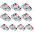 Miniatyrbillede 3 af 5: 10 stk. Hurtig Kompakt Kabel Konnektor NC-422 Transparent