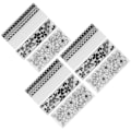 Miniatyrbilde 8 av 8: 9 stk Blomster Plast Embossing Folder Rektangel for DIY Kortmaker Håndlagde Tilbehør