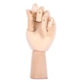 Pikkukuva 8 / 8: Gliederpuppe Linke Holz Hand Malhilfe Gliederhand Modellpuppe Modellhand