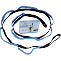 Miniatyrbillede 1 af 5: Fitness Yoga Stropper Fleksibilitet Udstrækningsstrop med Multifunktionsspænder Træningsstrop til Pilates Ballet Gymnastik med Træningsinstruktion Blu