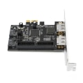 Miniatyrbillede 4 af 8: Adapterkort PCIe til SATA ESATA IDE PCB Network Converter Computerhardware med driver-cd