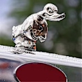 Miniatyrbilde 3 av 5: 3D Kromet Sint And Hood Ornament, Death Proof And Svart Konvoi And Hood Ornament Morsom Front Hoo