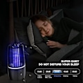 Miniatyrbilde 2 av 5: Elektrisk myggdödande lampa, USB-uppladdningsbar flugfälla - Bug Zapper med 360° UV-attraktion, 4000mAh