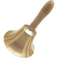 Miniatyrbilde 2 av 5: Solid Håndklokke Messing Serviceklokke Tre Call Bell for Hjemmedekorasjon
