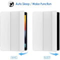 Miniatyrbild 5 av 5: Fodral för iPad 10.2 tum (2021/2020/2019 Modell, 9:e/8:e/7:e Generationen), Skyddsfodral med Auto Sleep/Wake (Vit)
