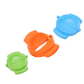 Miniatyrbillede 2 af 8: 3 stk./sæt Håndlavede Dumplingforme Smukke Kontur Dumpling Wrappers Pressemould til Hjemmekøkken