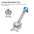Miniatyrbillede 2 af 5: Bærbar Marching Lyre Nodeholder Stand - Trompet Nodeklip - Musikinstrumenttilbehør