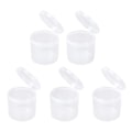 Miniatyrbillede 7 af 8: Powder Puff Opbevaringsboks Gennemsigtig Støvtæt Bærbar Makeup Puff Container Etui til Beads Tabletter 5 stk.