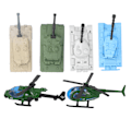 Miniatyrbillede 4 af 8: Børns Tank Flyvemaskine Model Legetøj Høj Simulation Legering Bil Legetøj Model Sæt Småbørn Gave6pcs