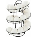 Miniatyrbillede 1 af 5: Ægge Dispenser Spiral Opbevaring, Metal Jern Spiral Æggeholder Æggestativ Køkken Display Stand, til 24 Æg (Sort)