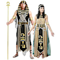 Miniatyrbilde 4 av 5: Mytisk Farao Cleopatra Par Kostyme - Perfekt for Cosplay, Halloween og Karneval Fester M Mann