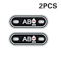 Miniatyrbild 1 av 3: O Negativ Blodgrupp Taktisk Patch-Set - 3D PVC-Gummi Patches
