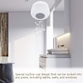 Miniatyrbild 4 av 5: Bluetooth Högtalare Vattentät IP4 Trådlös Portabel Högtalare Handsfree Inbyggd Mikrofon med Sugpropp för Bilar, Badrum, Kök, Kontor etc (W