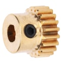 Miniatyrbillede 7 af 8: 4301-0006-0020 Udskiftning af messinggear 20 tænder 6 mm D-boring 0,8 MOD til industrirobot