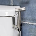 Pikkukuva 4 / 5: Rei'itetty ruostumattomasta teräksestä valmistettu vaatekoukku sopii seinään asennettavaan bidee-suihkupään WC-kylpyhuoneen suihkutelineeseen