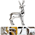 Miniatyrbillede 2 af 5: 2025 Egnet Jule Rensdyr Figur Statue Hjorte Skulptur Juledekorationer Bordpynt
