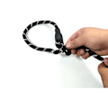 Miniatyrbilde 3 av 5: 140CM Hundebånd med 2 Myke Sterke Refleksive Tauhåndtak for Mellomstore eller Store Hunder Gåing Vandring Svart