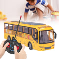 Miniatyrbillede 5 af 6: Fjernbetjening Bus Børn Simuleret LED-lys RC Skolebus Elektronisk Legetøj Fødselsdagsgave