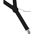 Miniatyrbillede 2 af 4: Fuldt justerbare One Size røde Y-formede seler med clips
