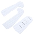 Miniatyrbillede 3 af 8: 3 stk. Surfboard Traction NonSlip Mat EcoFriendly EVA Foam Deck Pad Surf Boards Tilbehør (3 dele hvid med hul)