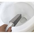 Miniatyrbillede 2 af 5: Toiletbørste med pimpsten og håndtag - Robust, høj densitet, rust grillrist renser til køkken/bad/pool/spa/husholdningsrengøring 3 stk.