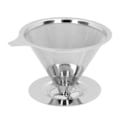 Miniatyrbillede 5 af 8: Hæld over kaffefilter Langsom dryp 1 til 6 kopper Keglefilter Si 
Genanvendelig rustfrit stål
