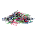 Miniatyrbillede 5 af 8: 100 stk. Fancy Paperclips Dyre Stil Assorterede Farver Dækket Tråd Søde Papirclips til Hjem Skole Kontor