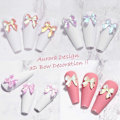 Miniatyrbild 3 av 4: 36 st 3D Aurora Resin Rosett Nageldekoration Fjärilsrosett Nagelberlocker Färgglada Nagelberlocker Nitsats Färgglad Rosett för Nagelkonstdesign Nagelkonst
