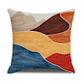 Miniatyrbilde 2 av 5: Landskap Soloppgang Putetrekk 45cm x 45cm Sett med 4 Oransje Pynteputetrekk 18x18 tommer Myk Polyester Firkantet Dekorativt Pynteputetrekk Stue R