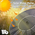 Miniatyrbilde 3 av 5: Solarfontene, solcelledamspumpe med 1,5W monokrystallinsk solcellefontene vannpumpe 7V utendørs solcellepumpefontene